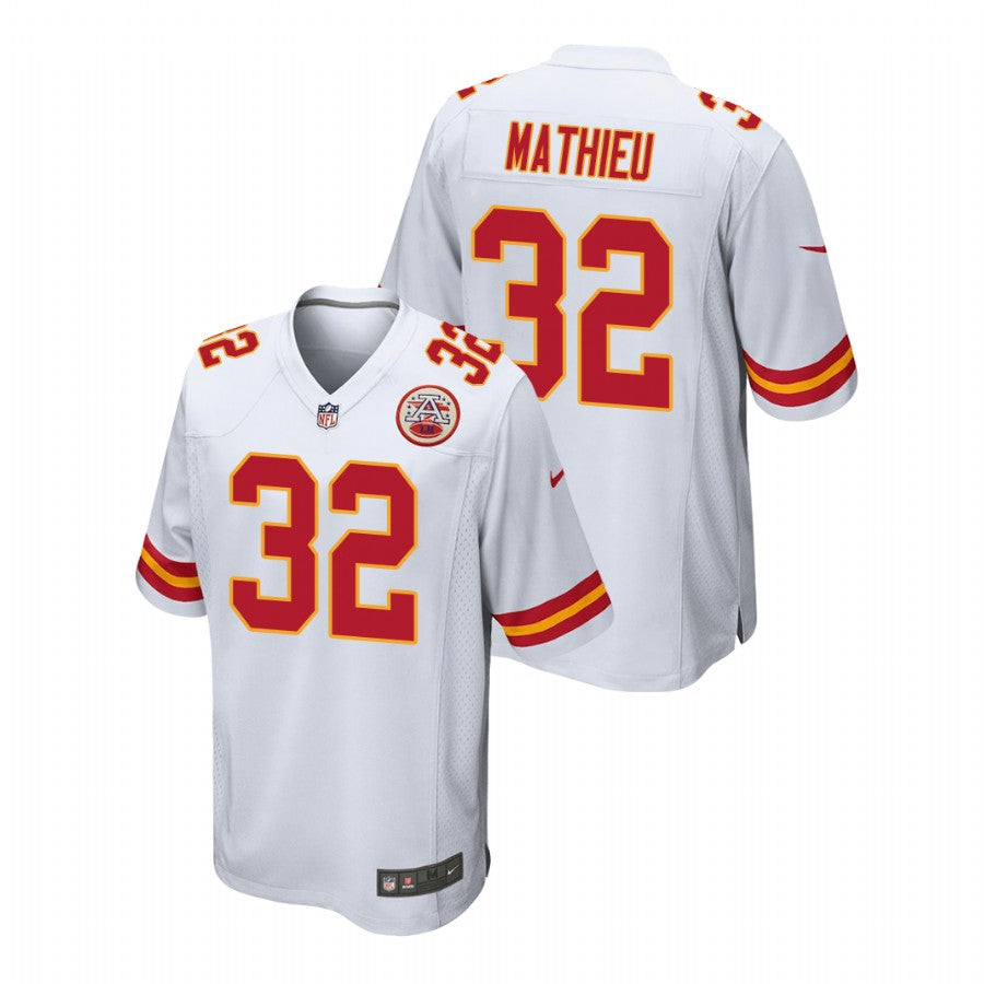Men’s Kansas City Chiefs #32 Tyrann Mathieu Nike White Game Player Football Jersey
