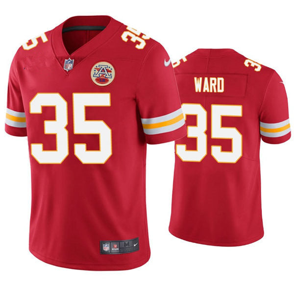 Men’s Kansas City Chiefs #35 Charvarius Ward Nike Red Vapor Untouchable Limited Jersey