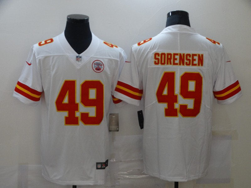 Men’s Kansas City Chiefs #49 Daniel Sorensen  Nike White Game Player Football Jersey