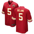 Men’s Kansas City Chiefs #5 Mansoor Delane Nike Red Vapor F.U.S.E. Limited Jersey