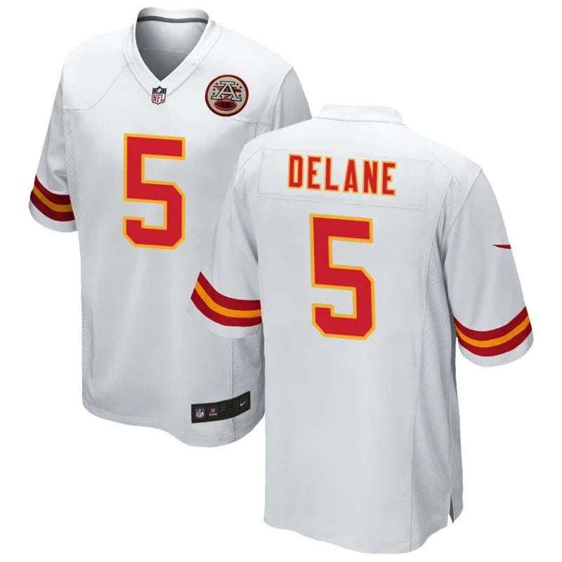 Men’s Kansas City Chiefs #5 Mansoor Delane Nike White Vapor F.U.S.E. Limited Jersey
