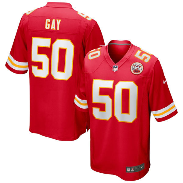 Men’s Kansas City Chiefs #50 Willie Gay Nike Red Vapor Untouchable Limited Jersey