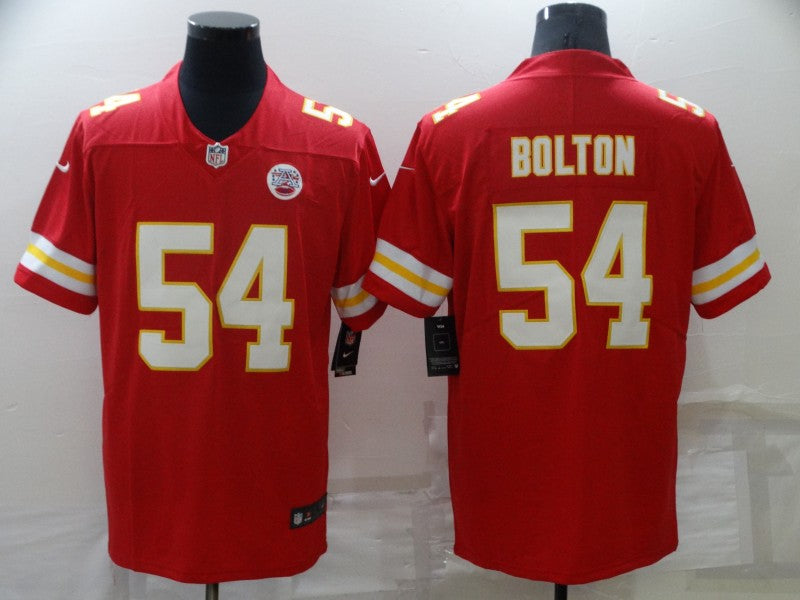 Men’s Kansas City Chiefs #54 Nick Bolton Nike Red Vapor Untouchable Limited Jersey