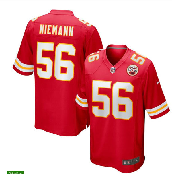 Men’s Kansas City Chiefs #56 Ben Niemann Nike Red Vapor Untouchable Limited Jersey