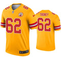 Men’s Kansas City Chiefs #62 Joe Thuney Nike Gold Inverted Legend Jersey