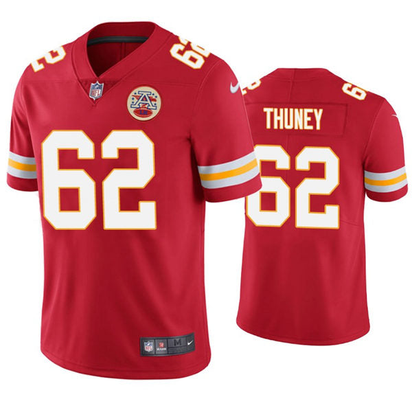Men’s Kansas City Chiefs #62 Joe Thuney Nike Red Vapor Untouchable Limited Jersey
