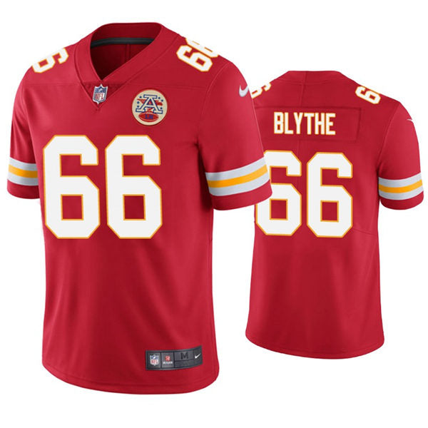 Men’s Kansas City Chiefs #66 Austin Blythe Nike Red Vapor Untouchable Limited Jersey
