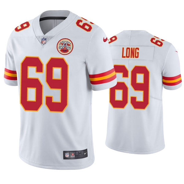 Men’s Kansas City Chiefs #69 Kyle Long Nike White Vapor Untouchable Limited Jersey