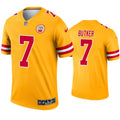 Men’s Kansas City Chiefs #7 Harrison Butker Nike Gold Inverted Legend Jersey