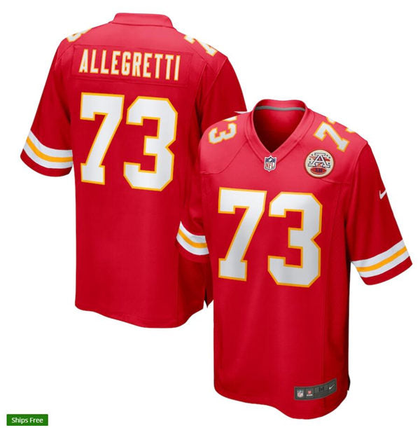 Men’s Kansas City Chiefs #73 Nick Allegretti Nike Red Vapor Untouchable Limited Jersey