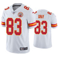 Men’s Kansas City Chiefs #83 Noah Gray Nike White Vapor Untouchable Limited Jersey