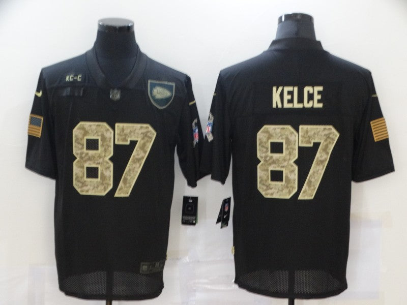 Men’s Kansas City Chiefs #87 Travis Kelce Black Jersey
