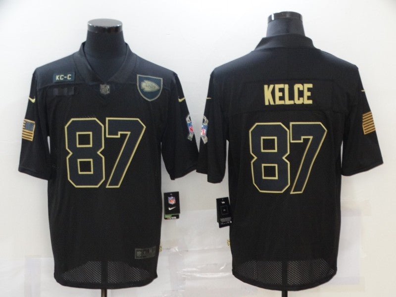 Men’s Kansas City Chiefs #87 Travis Kelce Black Jersey