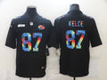 Men’s Kansas City Chiefs #87 Travis Kelce Black Jersey