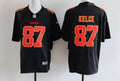 Men’s Kansas City Chiefs #87 Travis Kelce Carbon Black Fashion Limited Jersey