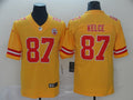 Men’s Kansas City Chiefs #87 Travis Kelce Nike Yellow Inverted Game Jersey