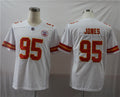 Men’s Kansas City Chiefs #95 Chris Jones Nike White Game Football Jersey