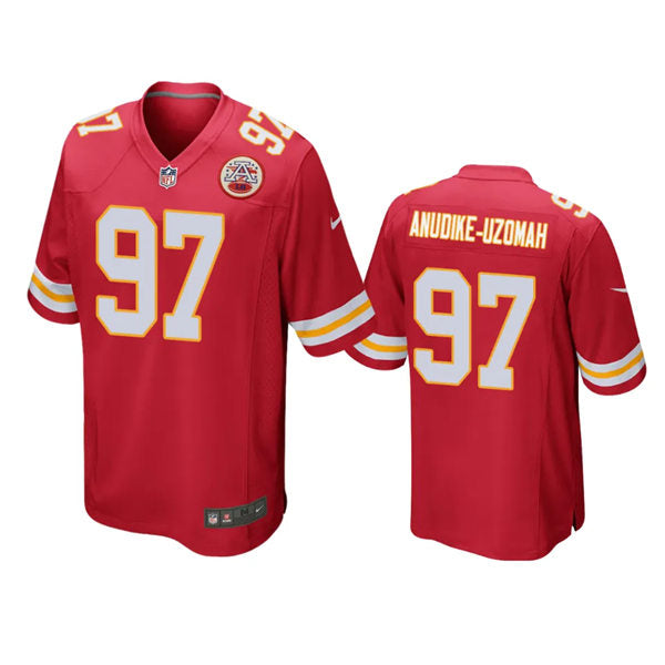 Men’s Kansas City Chiefs #97 Felix Anudike-Uzomah Nike Red Vapor Untouchable Limited Jersey(1)