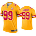 Men’s Kansas City Chiefs #99 Khalen Saunders Nike Gold Inverted Legend Jersey