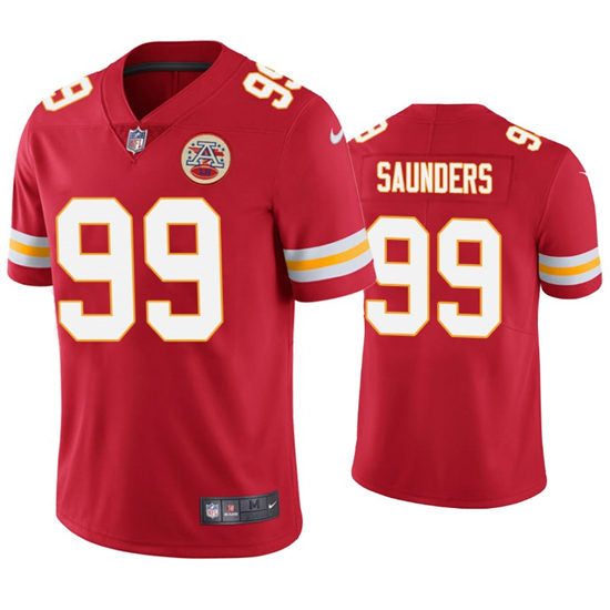 Men’s Kansas City Chiefs #99 Khalen Saunders Nike Red Vapor Untouchable Limited Jersey