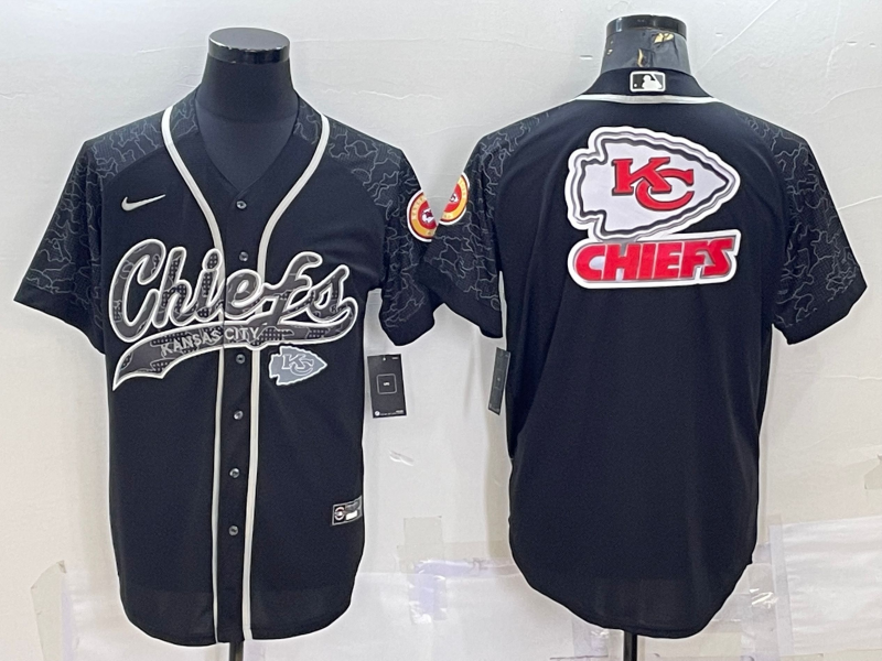 Men’s Kansas City Chiefs Black RFLCTV Limited Jersey