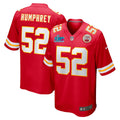 Men’s Kansas City Chiefs Creed Humphrey #52 Red Super Bowl LVII Patch Jersey