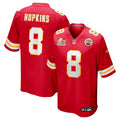 Men’s Kansas City Chiefs DeAndre Hopkins #8 Red Super Bowl LIX Jersey