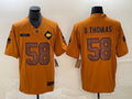 Men’s Kansas City Chiefs Derrick Thomas #58 Brown 2023 Salute To Service Retired Limited Jersey