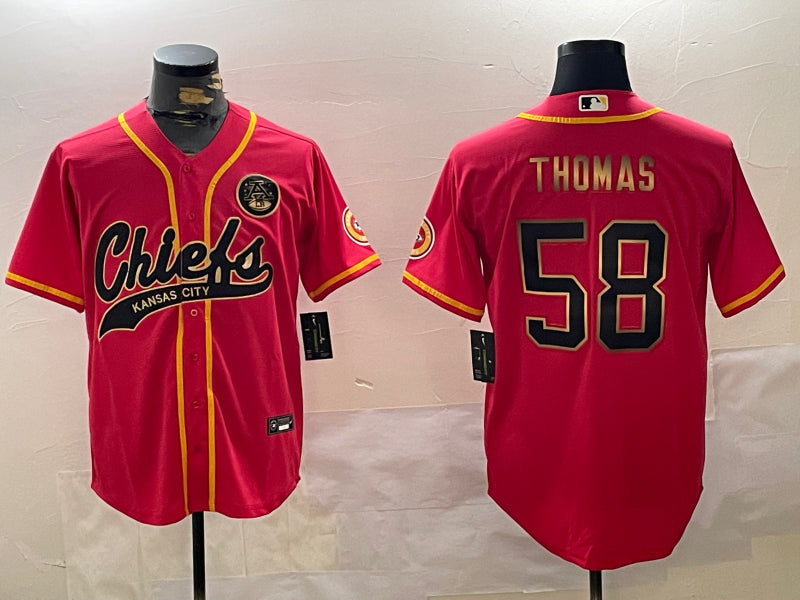 Men’s Kansas City Chiefs Derrick Thomas #58 Red Jersey