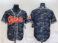 Men’s Kansas City Chiefs Grey Camouflage Blank Jersey