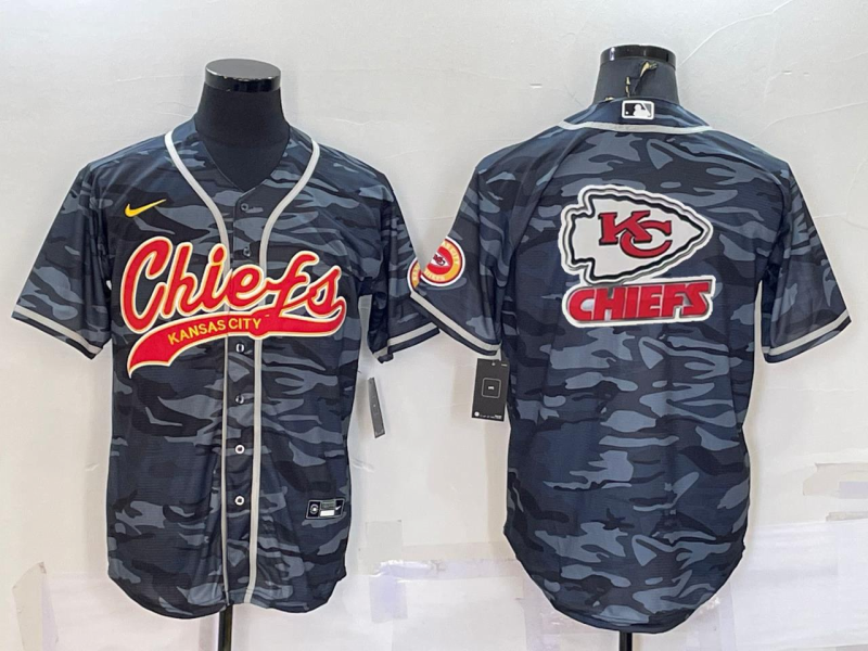 Men’s Kansas City Chiefs Grey Camouflage Jersey