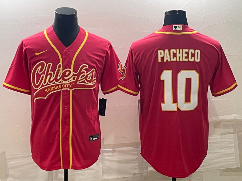 Men’s Kansas City Chiefs Isiah Pacheco #10 Red Jersey Joint Edition