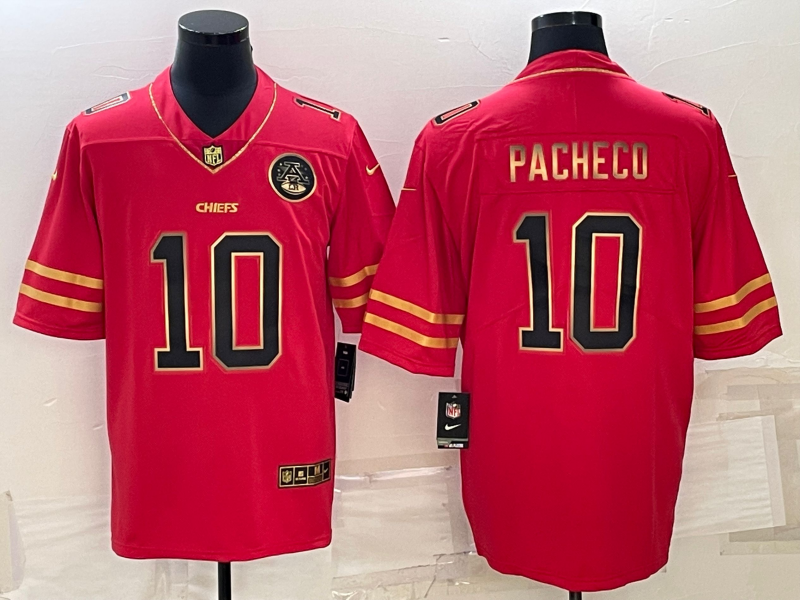 Men’s Kansas City Chiefs Isiah Pacheco #10 Red Jersey