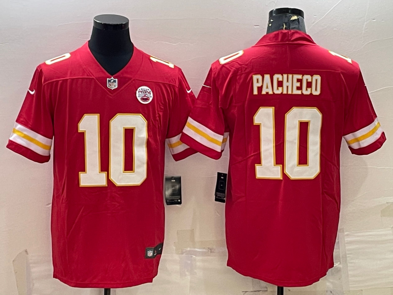 Men’s Kansas City Chiefs Isiah Pacheco #10 Red Jersey