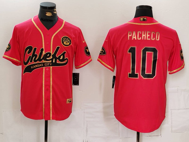 Men’s Kansas City Chiefs Isiah Pacheco #10 Red Jersey