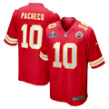 Men’s Kansas City Chiefs Isiah Pacheco #10 Red Super Bowl LVIII Jersey