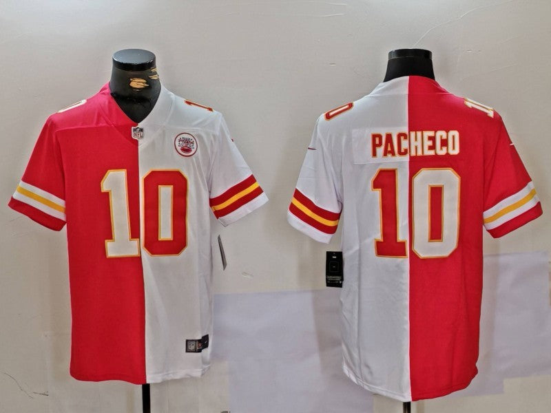 Men’s Kansas City Chiefs Isiah Pacheco #10 Red/White Jersey