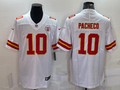 Men’s Kansas City Chiefs Isiah Pacheco #10 White Jersey
