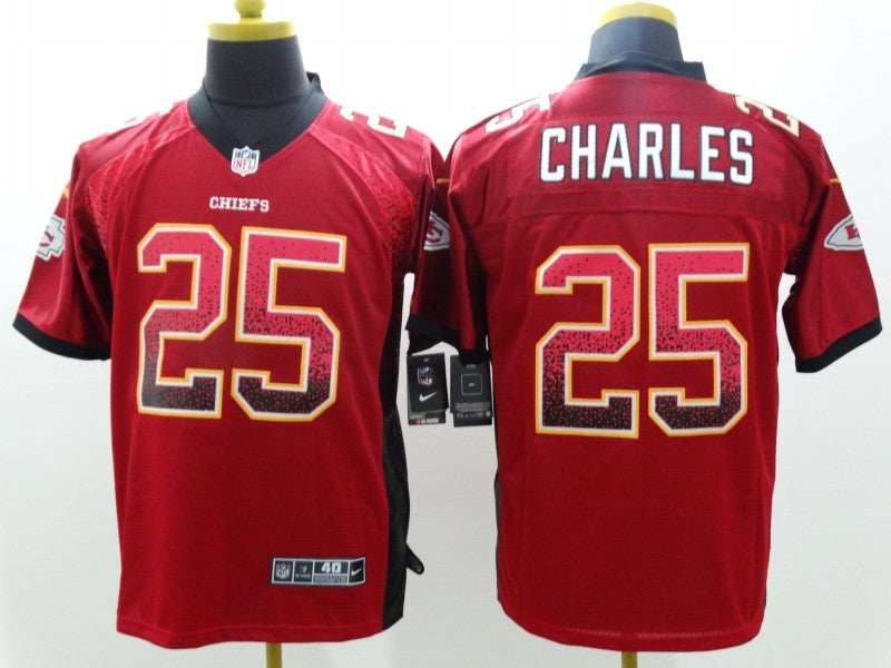 Men’s Kansas City Chiefs Jamaal Charles #25 Red Jersey