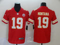 Men’s Kansas City Chiefs Joe Montana #19 Red Jersey