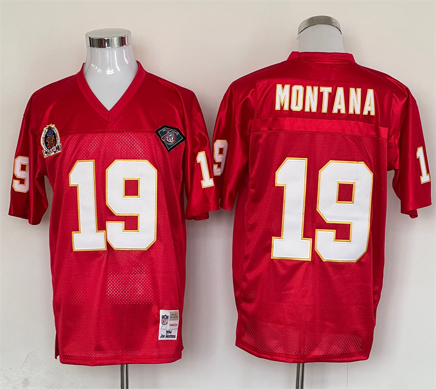 Men’s Kansas City Chiefs Joe Montana Mitchell & Ness Red Legacy Jersey