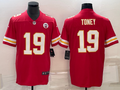 Men’s Kansas City Chiefs Kadarius Toney #19 Red Jersey