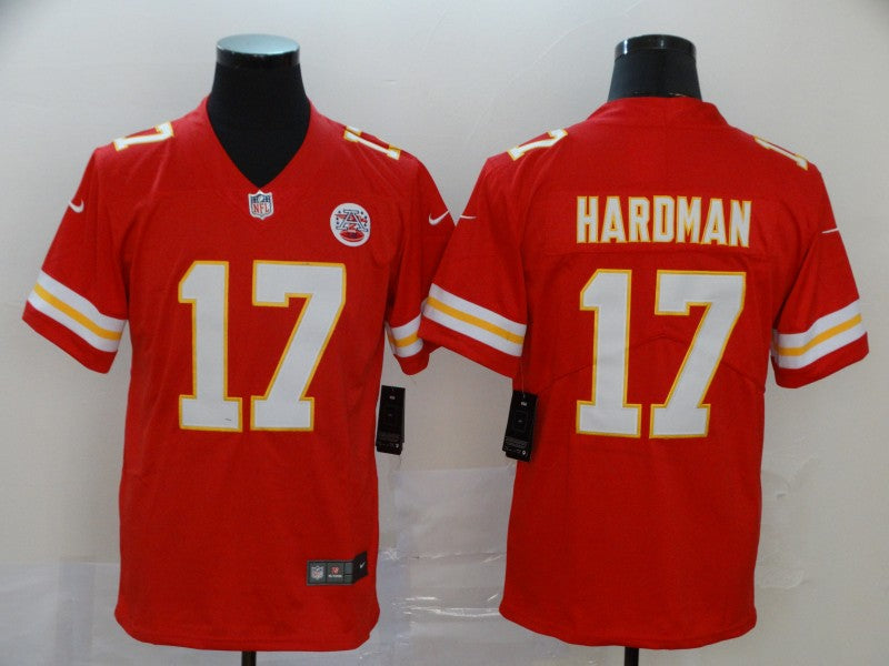 Men’s Kansas City Chiefs Mecole Hardman Jr. #17 Red Jersey