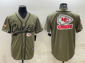 Men’s Kansas City Chiefs Olive 2022 Salute To Service Limited Jersey