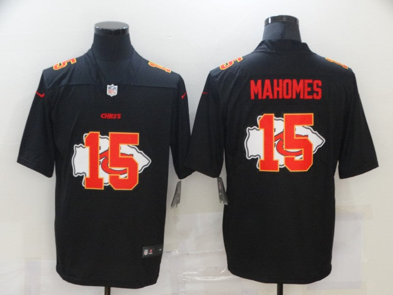 Men’s Kansas City Chiefs Patrick Mahomes #15 Black Alternate Jersey