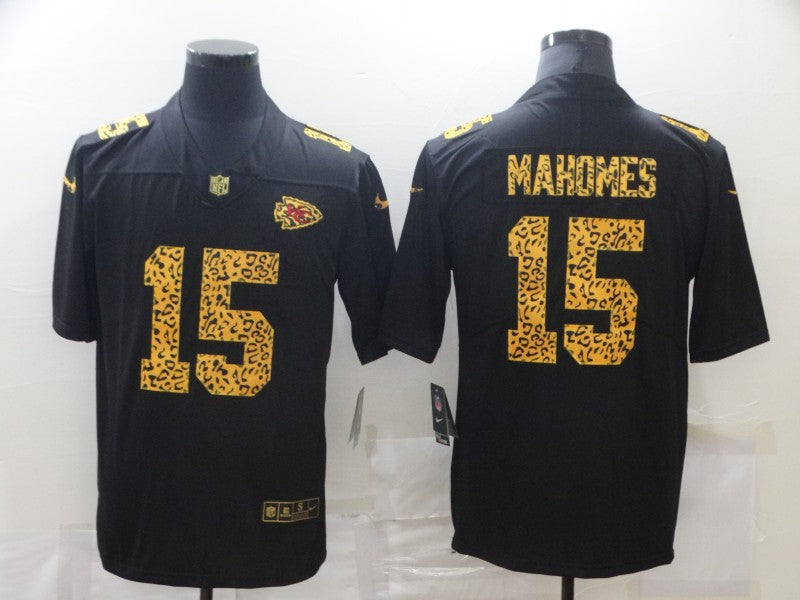 Men’s Kansas City Chiefs Patrick Mahomes #15 Black Jersey