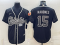 Men’s Kansas City Chiefs Patrick Mahomes #15 Black RFLCTV Limited Jersey Joint Edition