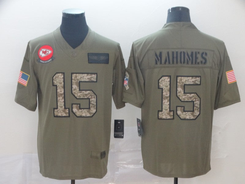 Men’s Kansas City Chiefs Patrick Mahomes #15 Brown Jersey