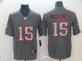 Men’s Kansas City Chiefs Patrick Mahomes #15 Gray Alternate Jersey