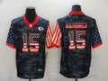 Men’s Kansas City Chiefs Patrick Mahomes #15 Gray Camouflage Jersey